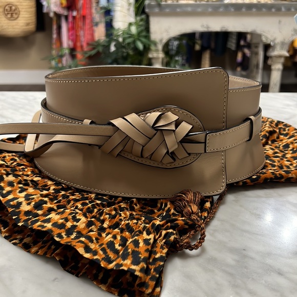 Ulla Johnson Accessories - Ulla Johnson Paola Wide Leather Belt Wrap O/S